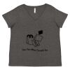 Women's Curvy Collection Fine Jersey V-Neck Tee Thumbnail