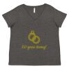 Women's Curvy Collection Fine Jersey V-Neck Tee Thumbnail