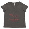 Women's Curvy Collection Fine Jersey V-Neck Tee Thumbnail
