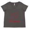 Women's Curvy Collection Fine Jersey V-Neck Tee Thumbnail