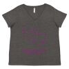 Women's Curvy Collection Fine Jersey V-Neck Tee Thumbnail