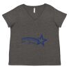 Women's Curvy Collection Fine Jersey V-Neck Tee Thumbnail
