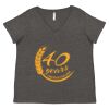 Women's Curvy Collection Fine Jersey V-Neck Tee Thumbnail