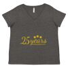 Women's Curvy Collection Fine Jersey V-Neck Tee Thumbnail