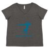 Women's Curvy Collection Fine Jersey V-Neck Tee Thumbnail