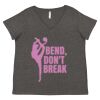 Women's Curvy Collection Fine Jersey V-Neck Tee Thumbnail