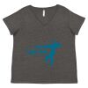 Women's Curvy Collection Fine Jersey V-Neck Tee Thumbnail
