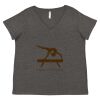 Women's Curvy Collection Fine Jersey V-Neck Tee Thumbnail