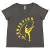 Women's Curvy Collection Fine Jersey V-Neck Tee Thumbnail