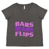 Women's Curvy Collection Fine Jersey V-Neck Tee Thumbnail