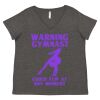 Women's Curvy Collection Fine Jersey V-Neck Tee Thumbnail