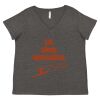 Women's Curvy Collection Fine Jersey V-Neck Tee Thumbnail