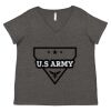 Women's Curvy Collection Fine Jersey V-Neck Tee Thumbnail
