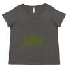 Women's Curvy Collection Fine Jersey V-Neck Tee Thumbnail