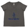Women's Curvy Collection Fine Jersey V-Neck Tee Thumbnail