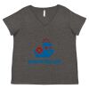 Women's Curvy Collection Fine Jersey V-Neck Tee Thumbnail
