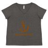 Women's Curvy Collection Fine Jersey V-Neck Tee Thumbnail