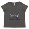Women's Curvy Collection Fine Jersey V-Neck Tee Thumbnail