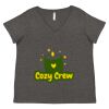 Women's Curvy Collection Fine Jersey V-Neck Tee Thumbnail