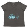 Women's Curvy Collection Fine Jersey V-Neck Tee Thumbnail