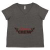 Women's Curvy Collection Fine Jersey V-Neck Tee Thumbnail