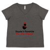 Women's Curvy Collection Fine Jersey V-Neck Tee Thumbnail