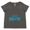 Women's Curvy Collection Fine Jersey V-Neck Tee Thumbnail