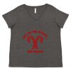 Women's Curvy Collection Fine Jersey V-Neck Tee Thumbnail