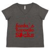 Women's Curvy Collection Fine Jersey V-Neck Tee Thumbnail