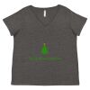 Women's Curvy Collection Fine Jersey V-Neck Tee Thumbnail
