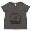 Women's Curvy Collection Fine Jersey V-Neck Tee Thumbnail