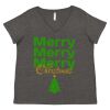 Women's Curvy Collection Fine Jersey V-Neck Tee Thumbnail