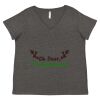 Women's Curvy Collection Fine Jersey V-Neck Tee Thumbnail